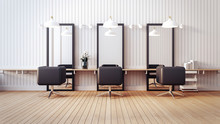 Modern Salon Interior / 3D Render Image