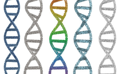 Canvas Print - dna helix or dna structure