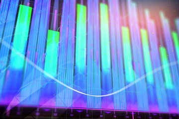 Poster - Blue forex graph