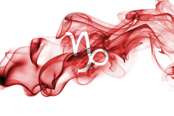 Wall Mural - smoky capricorn zodiac astrology sign for horoscope