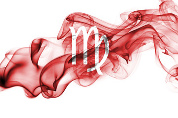 Wall Mural - smoky virgo zodiac astrology sign for horoscope