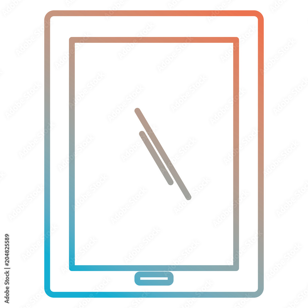 tablet device isolated icon vector illustration design