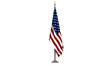 USA Flag hanging on pole
