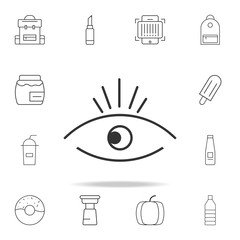 Poster - Eye line icon. Detailed set of web icons and signs. Premium graphic design. One of the collection icons for websites, web design, mobile app