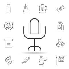 Wall Mural - office chair line icon. Detailed set of web icons and signs. Premium graphic design. One of the collection icons for websites, web design, mobile app