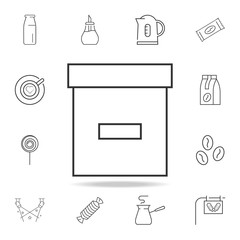 Poster - box line icon. Detailed set of web icons and signs. Premium graphic design. One of the collection icons for websites, web design, mobile app