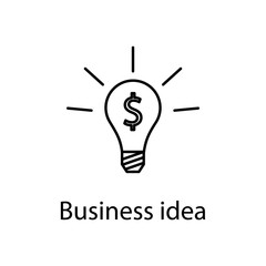 Poster - business idea icon. Element of web icon with name for mobile concept and web apps. Detailed business idea icon can be used for web and mobile. Premium icon