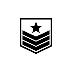 Aufkleber - military badge on the sleeve icon. Element of military for mobile concept and web apps. Detailed military badge on the sleeve icon can be used for web and mobile. Premium icon