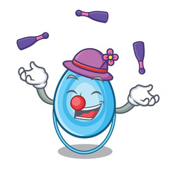 Sticker - Juggling oxygen mask mascot cartoon