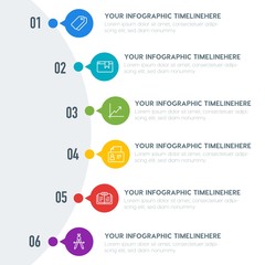 Poster - Flat charts, bookmarks, education infographic timeline template with 7 options for presentations, advertising, annual reports