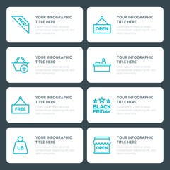 Poster - Flat shopping, beauty and cosmetics infographic timeline template for presentations, advertising, annual reports