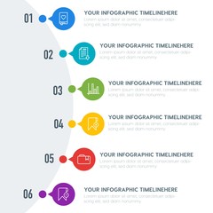 Poster - Flat charts, bookmarks, education infographic timeline template with 7 options for presentations, advertising, annual reports