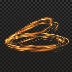 Wall Mural - magical abstract orbital flaring light streaks and swooshes over checkered background
