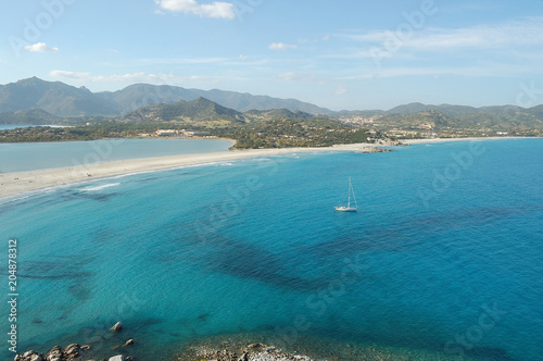 Villasimius Spiaggia Di Porto Giunco Buy This Stock Photo