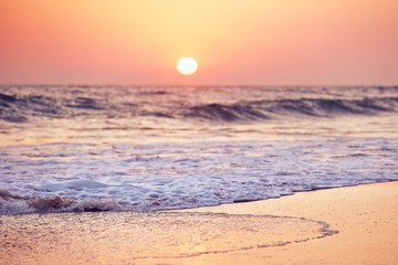 Poster - Idyllic sunset on the beach