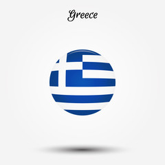 Wall Mural - Flag of Greece icon