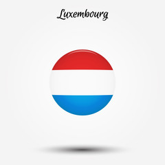 Wall Mural - Flag of Luxembourg icon