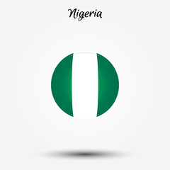 Wall Mural - Flag of Nigeria icon