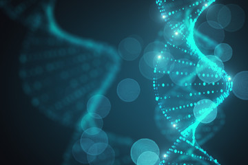 Fototapete - Abstract DNA background