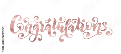 Congratulations hand lettering quote Tableau sur Toile