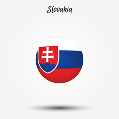 Wall Mural - Flag of Slovakia icon