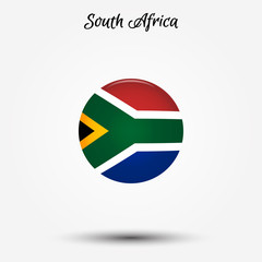 Wall Mural - Flag of South Africa icon