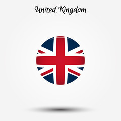 Wall Mural - Flag of United Kingdom icon