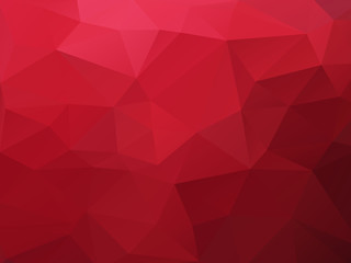 Canvas Print - red polygonal texture background