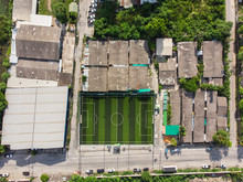 Football Field From Above