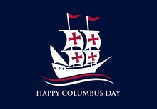 Happy Columbus Day National Usa Holiday