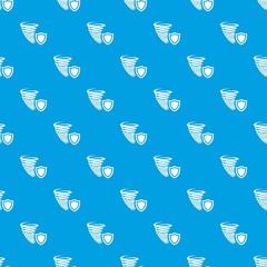Poster - Hurricane protection pattern vector seamless blue