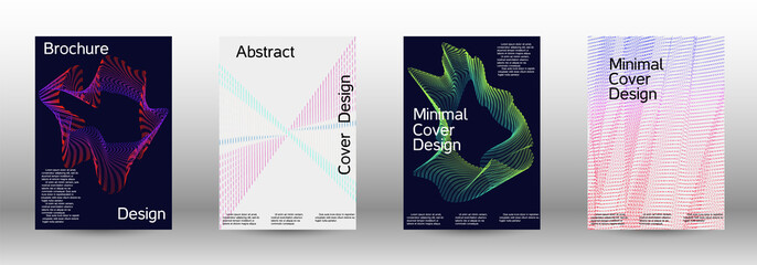 A set of modern abstract covers.