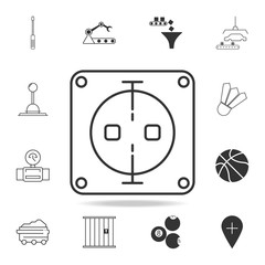Poster - electric outlet icon. Detailed set of web icons and signs. Premium graphic design. One of the collection icons for websites, web design, mobile app