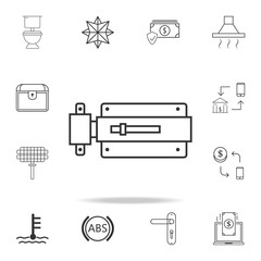 Poster - bolt icon. Detailed set of web icons and signs. Premium graphic design. One of the collection icons for websites, web design, mobile app