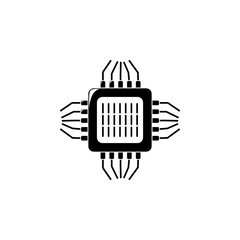 Poster - chip icon. Element of science for mobile concept and web apps. Detailed chip icon can be used for web and mobile. Premium icon
