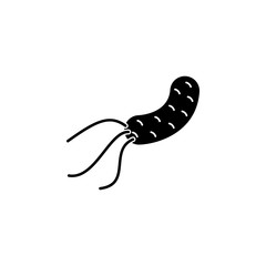 Poster - bacterium icon. Element of science for mobile concept and web apps. Detailed bacterium icon can be used for web and mobile. Premium icon