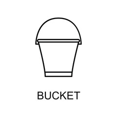 Poster - bucket icon. Element of web icon for mobile concept and web apps. Detailed bucket icon can be used for web and mobile. Premium icon
