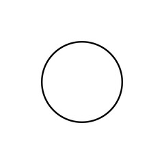 Poster - a circle icon. Element of geometric figure for mobile concept and web apps. Thin line a circle icon can be used for web and mobile