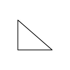 Poster - rectangle icon. Element of geometric figure for mobile concept and web apps. Thin line rectangle icon can be used for web and mobile