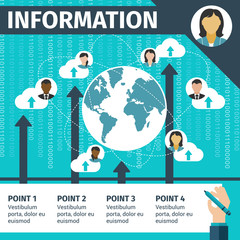 Poster - Cloud computing and information technology banner