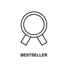 Poster - bestseller icon. Element of simple web icon with name for mobile concept and web apps. Thin line bestseller icon can be used for web and mobile