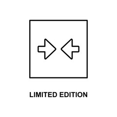 Poster - limited edition sign icon. Element of simple web icon with name for mobile concept and web apps. Thin line limited edition sign icon can be used for web and mobile