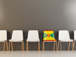 Chair with flag of grenada