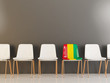 Chair with flag of guinea