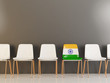 Chair with flag of india