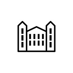 Aufkleber - university icon. Element of building icon for mobile concept and web apps. Detailed university icon can be used for web and mobile