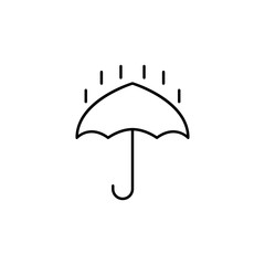 Poster - umbrella icon. Element of travel icon for mobile concept and web apps. Thin line umbrella icon can be used for web and mobile. Premium icon