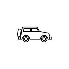 Aufkleber - car for travel icon. Element of travel icon for mobile concept and web apps. Thin line car for travel icon can be used for web and mobile. Premium icon