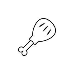 Poster - chicken leg icon. Element of travel icon for mobile concept and web apps. Thin line chicken leg icon can be used for web and mobile. Premium icon