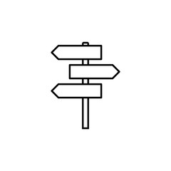Aufkleber - road sign icon. Element of travel icon for mobile concept and web apps. Thin line road sign icon can be used for web and mobile. Premium icon